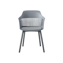 Silla Con Cojin Max, Color Gris Oscuro, Con espaldar y cojín X2