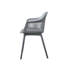 Silla Con Cojin Max, Color Gris Oscuro, Con espaldar y cojín X4