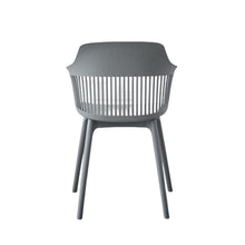 Silla con Cojín Max, Color Gris Oscuro, con Espaldar en Rejilla