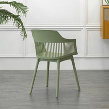 Silla con Cojín Max, Color Verde, con Espaldar en Rejilla