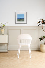Silla Con Cojin Max, Color Blanco, Con espaldar en rejilla X2