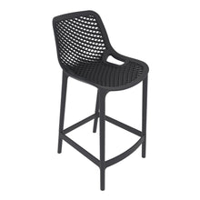 Silla para Bar Miame, Color Negro, con reposa pies en diseño Moderno X2