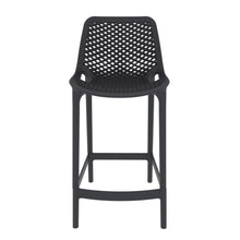 Silla para Bar Miame, Color Negro, con reposa pies en diseño Moderno