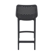 Silla para Bar Miame, Color Negro, con reposa pies en diseño Moderno