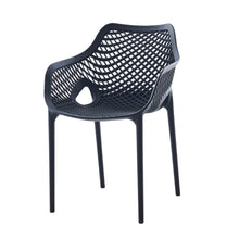 Silla con Brazos Miame, Negro, con Espaldar y Diseño Moderno