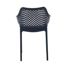 Silla con Brazos Miame, Negro, con Espaldar y Diseño Moderno