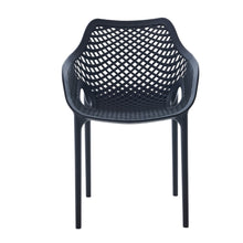 Set de 2 Sillas con Brazos Miame, Negro, con Espaldar y Diseño Moderno