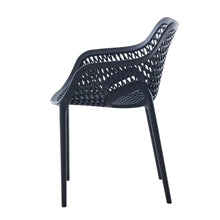 Set de 2 Sillas con Brazos Miame, Negro, con Espaldar y Diseño Moderno