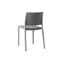 Set de 4 Sillas Toledo, Color Gris, con Espaldar Liso y Cuadrado, Diseño Moderno