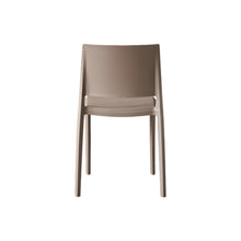 Set de 4 Sillas Toledo, Color Taupe, con Espaldar Liso y Cuadrado, Diseño Moderno