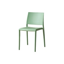 Set de 4 Sillas Toledo, Color Verde, con Espaldar Liso y Cuadrado, Diseño Moderno
