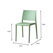 Silla Toledo, Color Verde, con Espaldar Liso y Cuadrado, Diseño Moderno