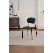 Silla Milán, Color Negro, con Espaldar y Diseño Moderno