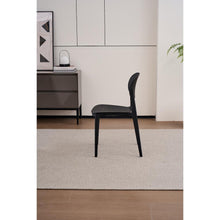 Set de 2 Sillas Milán, Color Negro, con Espaldar y Diseño Moderno