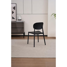 Set de 4 Sillas Milán, Color Negro, con Espaldar y Diseño Moderno