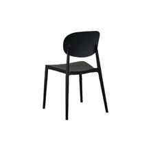 Set de 2 Sillas Milán, Color Negro, con Espaldar y Diseño Moderno