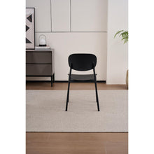 Set de 4 Sillas Milán, Color Negro, con Espaldar y Diseño Moderno