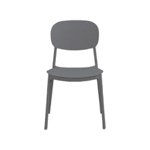 Silla Milan, Color Gris Oscuro, Con espaldar y diseño Moderno X4