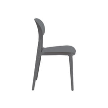 Set de 2 Sillas Milán, Color Gris Oscuro, con Espaldar y Diseño Moderno