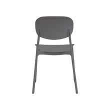 Set de 2 Sillas Milán, Color Gris Oscuro, con Espaldar y Diseño Moderno