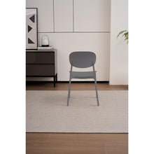 Silla Milan, Color Gris Oscuro, Con espaldar y diseño Moderno X2