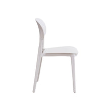 Set de 4 Sillas Milán, Color Blanco, con Espaldar y Diseño Moderno