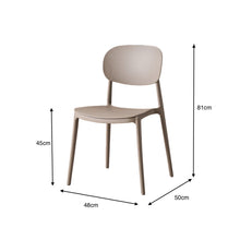 Set de 2 Sillas Milán, Color Taupe, con Espaldar y Diseño Moderno