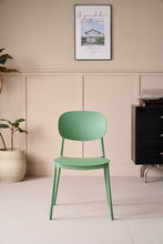Set de 2 Sillas Milán, Color Verde, con Espaldar y Diseño Moderno