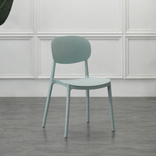 Silla Milán, Color Azul Claro, con Espaldar y Diseño Moderno