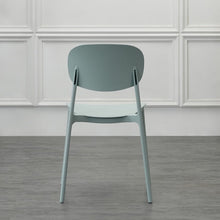 Silla Milán, Color Azul Claro, con Espaldar y Diseño Moderno