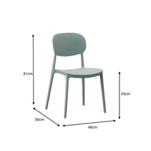 Silla Milán, Color Azul Claro, con Espaldar y Diseño Moderno