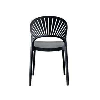 Silla Paraiso, Color Negro, Con espaldar y diseño Moderno X2