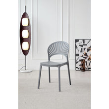 Silla Paraíso, Color Gris Oscuro, con Espaldar y Diseño Moderno