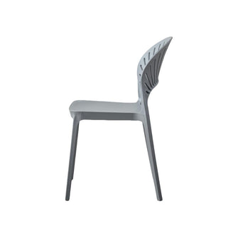 Silla Paraiso, Color Gris Oscuro, Con espaldar y diseño Moderno X4