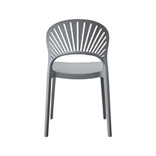 Silla Paraíso, Color Gris Oscuro, con Espaldar y Diseño Moderno