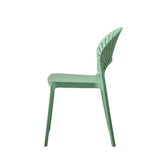 Silla Paraiso, Color Verde Oliva, Con espaldar y diseño Moderno X4