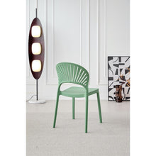 Silla Paraiso, Color Verde Oliva, Con espaldar y diseño Moderno