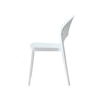 Silla Paraiso, Color Blanco, Con espaldar y diseño Moderno X4