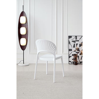 Silla Paraiso, Color Blanco, Con espaldar y diseño Moderno