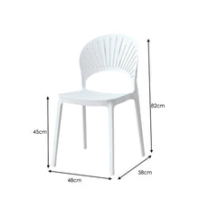 Silla Paraiso, Color Blanco, Con espaldar y diseño Moderno X2