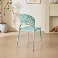 Silla Paraíso, Color Azul Claro, con Espaldar y Diseño Moderno