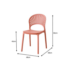 Silla Paraíso, Color Salmón, con Espaldar y Diseño Moderno