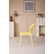 Set de 2 Sillas Paraíso, Color Amarillo, con Espaldar y Diseño Moderno
