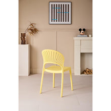 Set de 2 Sillas Paraíso, Color Amarillo, con Espaldar y Diseño Moderno