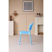 Set de 4 Sillas Paraíso, Color Azul, con Espaldar y Diseño Moderno