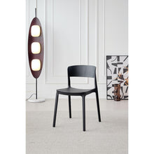 Silla Mónaco, Color Negro, con Espaldar y Diseño Moderno