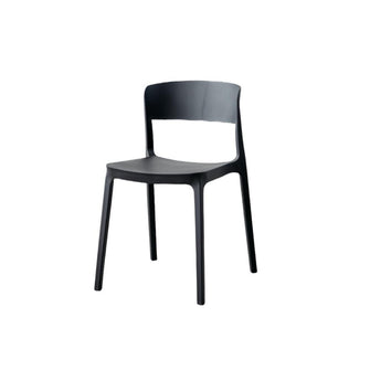Silla Monaco, Color Negro, Con espaldar y diseño Moderno X4
