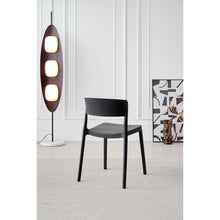 Silla Mónaco, Color Negro, con Espaldar y Diseño Moderno
