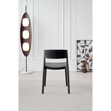 Silla Monaco , Color Negro, Con espaldar y diseño Moderno X4