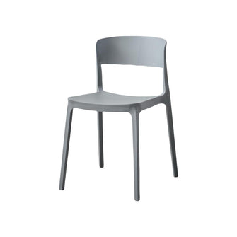 Silla Monaco, Color Gris Oscuro, Con espaldar y diseño Moderno